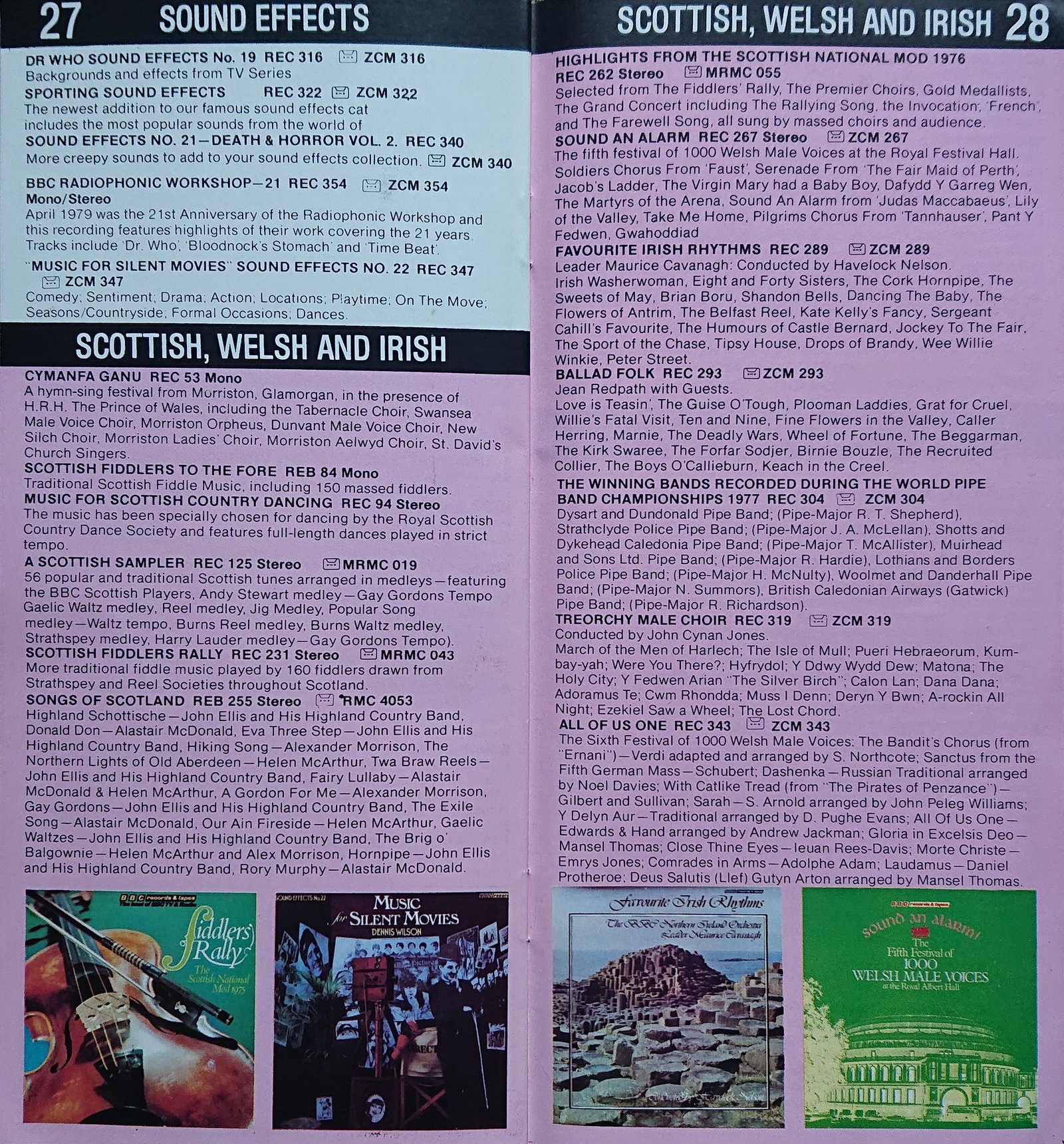 Other pages of catalogue BBC Records catalogue 1979 early